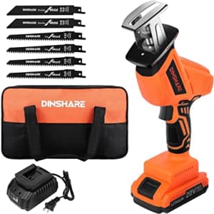 Dinshare 20V Cordless Reciprocating Saw for $80