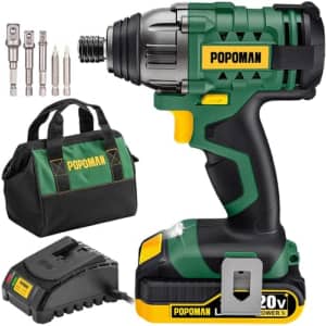 Popoman 20V Max Impact Drill/Driver for $43 Popoman 20V Max Impact Drill/Driver for $43