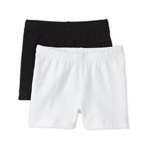 The Children's Place Girls' 2 Pack Basic Cartwheel Short, Tidal/Heather Gray, X-Large (Plus) for $8