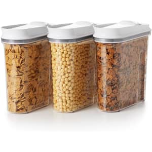 OXO Good Grips Pop 3.4-Quart Cereal Dispenser 3-Pack for $42