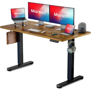 Marsail 55 x 24" Adjustable Height Electric Standing Desk for $109