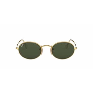Ray-Ban Unisex-Adult RB3547 Metal Sunglasses, Gold/Green, 54 mm for $195