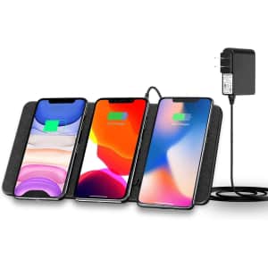 JE Qi Triple Wireless Charger Station for $24 JE Qi Triple Wireless Charger Station for $24