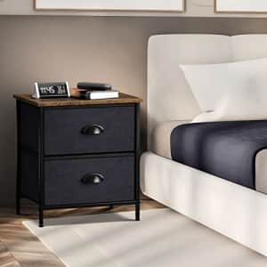 Sorbus Nightstand with 2 Drawers, Bedside Furniture & Night Stand End Table Dresser for Home, for $41