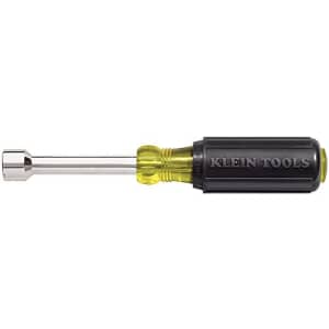 Klein Tools 630-5/8 Nut Driver, 5/8-Inch, 4-Inch Hollow Shaft, Cushion Grip Handle for $23 Klein Tools 630-5/8 Nut Driver, 5/8-Inch, 4-Inch Hollow Shaft, Cushion Grip Handle for $23
