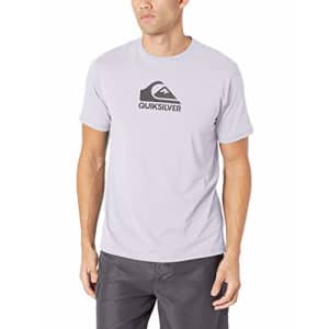 Quiksilver Men's Solid Streak Short Sleeve Rashguard UPF 50+ Sun Protection, White, L for $35