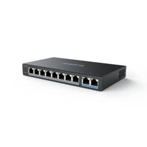 Reolink PoE Switch with 8 PoE Ports, 2 Gigabit Uplink Ports, 120W for All PoE Ports, Ideal for for $70