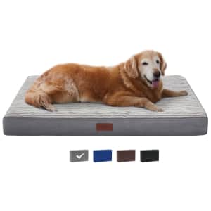 Ophanie 35" Orthopedic Dog Bed for $18