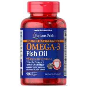 Puritan's Pride Omega-3 Fish Oil 90-Count Softgels for $14 Puritan's Pride Omega-3 Fish Oil 90-Count Softgels for $14