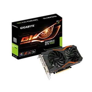 Gigabyte Geforce GTX 1050 G1Gaming 2GB Graphic Card Black, Boost Clock 1556 MHz, for $150