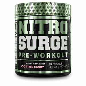 Jacked Factory NITROSURGE Pre Workout Supplement - Endless Energy, Instant Strength Gains, Clear Focus, Intense for $28