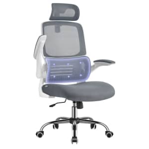VASAGLE Office Chair, Ergonomic Design, Lumbar Support, High Back Desk Chair, Mesh Computer Chair, for $110