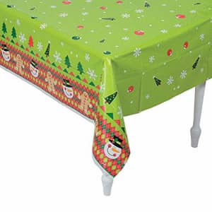 Fun Express UGLY SWEATER PLASTIC TABLECOVER - Party Supplies - 1 Piece for $10