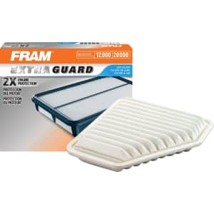 FRAM Extra Guard Car Air Filter for Toyota, Pontiac, more for $10 via Sub & Save FRAM Extra Guard Car Air Filter for Toyota, Pontiac, more for $10 via Sub & Save