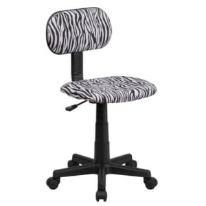 Flash Furniture Black and White Zebra Print Swivel Task Office Chair for $106
