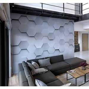 OhPopsi 10x8-Foot Metal Hexagons Wall Mural for $54 OhPopsi 10x8-Foot Metal Hexagons Wall Mural for $54