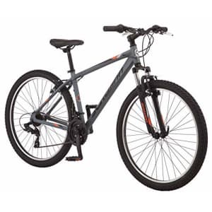 Schwinn High Timber AL Youth/Adult Mountain Bike, Aluminum Frame, 27.5-Inch Wheels, 21-Speed, Grey for $349