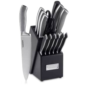 Cuisinart Graphix Classic Stainless Steel 15-Pc. Cutlery Set for $80 Cuisinart Graphix Classic Stainless Steel 15-Pc. Cutlery Set for $80