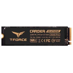 Teamgroup T-Force Cardea A440 Pro 1TB PCIe 4.0 NVMe M.2 Internal SSD for $53