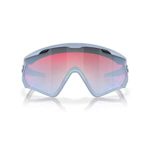 Oakley Men's OO9418 Wind Jacket 2.0 Rectangular Sunglasses, Matte Transparent Stonewash/Prizm Snow for $141