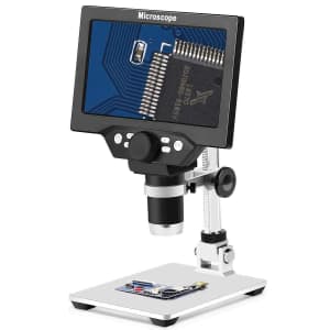 Yvelines 7" LCD Digital Microscope w/ 12MP Camera Video Recorder for $75