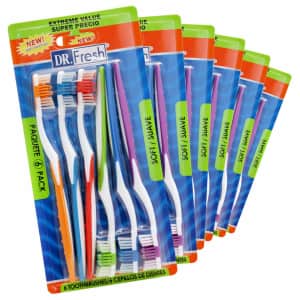 Dr. Fresh Extreme Value Soft Toothbrush 6-Pack for $6