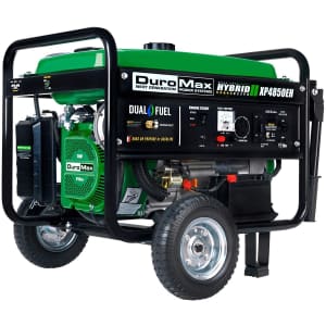 DuroMax 3,850W Dual-Fuel Portable Generator for $399