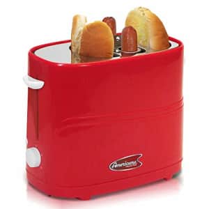Elite Gourmet Maxi-Matic ECT-304R Hot Dog Toaster, Red for $58
