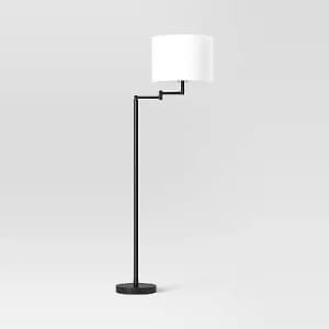 Threshold Metal Column Swing Arm Floor Lamp for $18 Threshold Metal Column Swing Arm Floor Lamp for $18