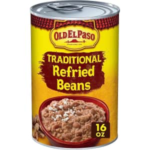 Old El Paso Traditional Refried Beans 16-oz. Can 12-Pack for $12 via Sub & Save