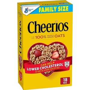 Cheerios Heart Healthy Cereal 18-oz. Pack for $3