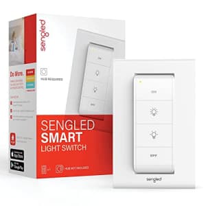 Sengled Smart Light Switch Works with Alexa, Google, SmartThings, HomeKit and Siri, Sengled Smart for $15