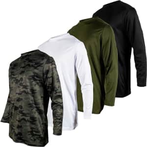 Men's Dry Fit T-shirt 4-Pack for $15