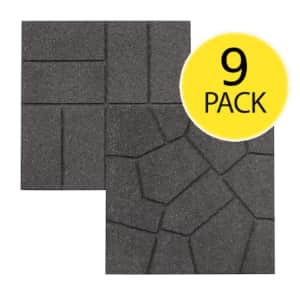 Rubberific 16" x 16" Rubber Paver 9-Pack for $50
