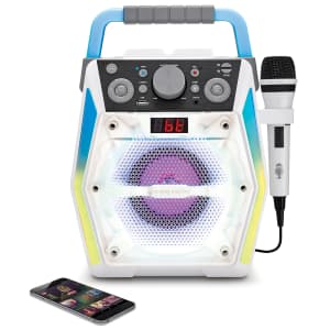 The Singing Machine Glow Bluetooth Karaoke Machine for $30