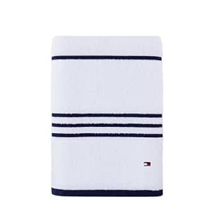 Tommy Hilfiger Modern American Stripe Bath Towel, 30 X 54 Inches, 100% Cotton 574 GSM for $13