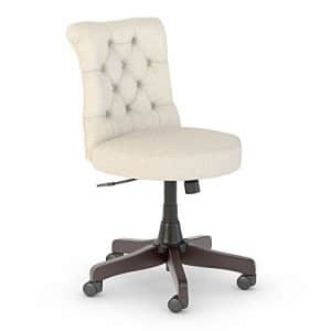 Bush Furniture Key West Mid Back Tufted Office Chair in Cream Fabric for $197