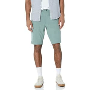 Volcom Men's Kerosene 21" Hybrid Chino Shorts, Sea Green, 36 for $38