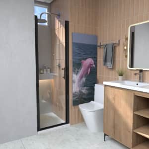 ImageYou 24" x 72" Pivot Glass Shower Door for $202