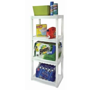 Plano 4-Shelf Shelving Unit for $13