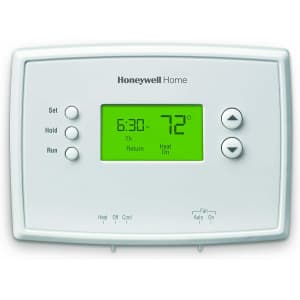 Honeywell 5-2 Day Programmable Backlit Thermostat for $17