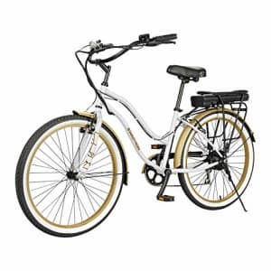 Swagtron EB-10 Electric Lady Cruiser Bike with 26" Wheels, 36V 7.5Ah Removable Battery up to 28 for $1,183