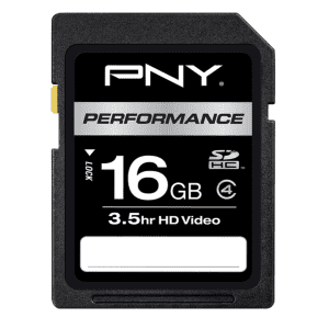 PNY Performance 16GB SDHC Class 4 Flash Memory Card for $3 PNY Performance 16GB SDHC Class 4 Flash Memory Card for $3