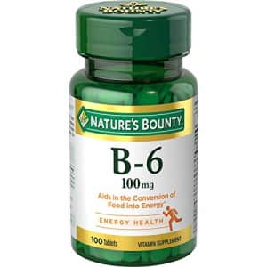 Nature's Bounty Vitamin B6 Supplement, Supports Metabolism and Nervous System Health, 100mg, 100 for $11