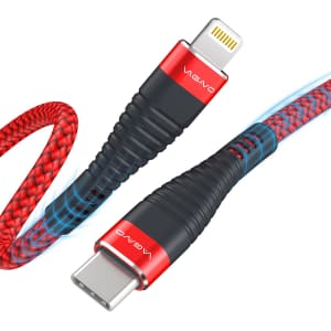 Vagavo 6-Foot MFi Certified Lightning Cable 2-Pack for $6