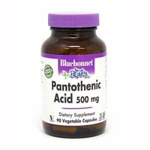 BlueBonnet Pantothenic Acid 500 mg Vegetable Capsules, 90 Count for $16 BlueBonnet Pantothenic Acid 500 mg Vegetable Capsules, 90 Count for $16
