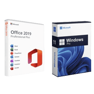 The All-in-One Microsoft Office Pro 2019 for Windows: Lifetime License + Windows 11 Pro Bundle: $50 + $2 handling fee