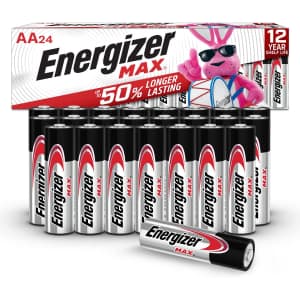 Energizer Max AA Batteries 24-Pack for $13 via Sub & Save