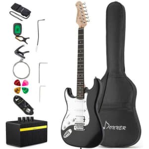 Donner Left Handed Electric Guitar Kit for $116 Donner Left Handed Electric Guitar Kit for $116