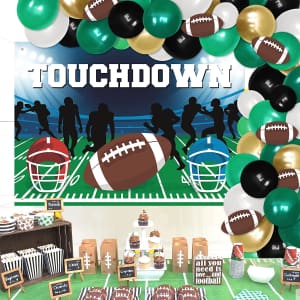 Vansolinne 80-Piece Football Party Kit for $17 Vansolinne 80-Piece Football Party Kit for $17